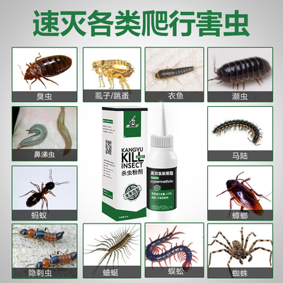 康宇驱杀虫粉灭杀蜈蚣跳蚤蚰蜒除臭虫蟑螂潮虫马陆药粉家用杀虫剂 - 360购物